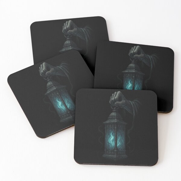 Item preview, Oathbreakers Lantern Ghostly Teal Flame Norse Runes Hand designed and sold by Mythborn Saga.