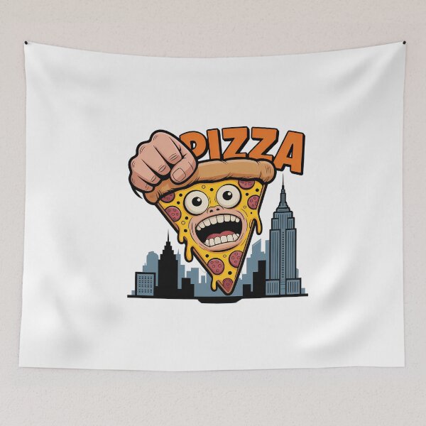 Item preview, Pizza Monster Anime Cityscape designed and sold by NiftyWrx.