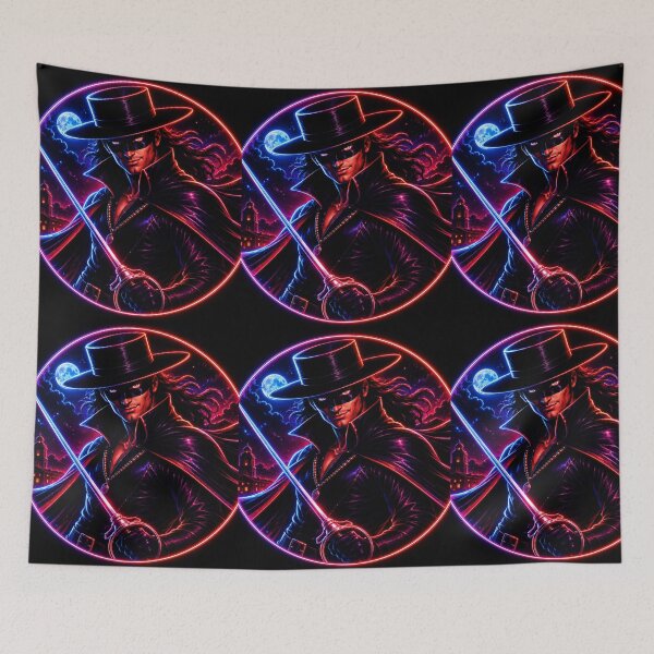 Item preview, Neon Zorro Moonlight Warrior designed and sold by SHOCAMPOS DESIGNS .