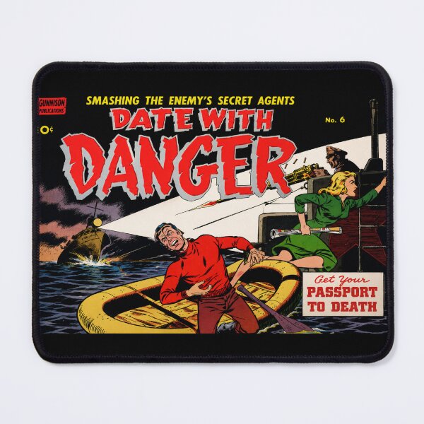 Item preview, Vintage Spy Comic Retro Action Cover for Pulp Adventure Fans designed and sold by RickE.
