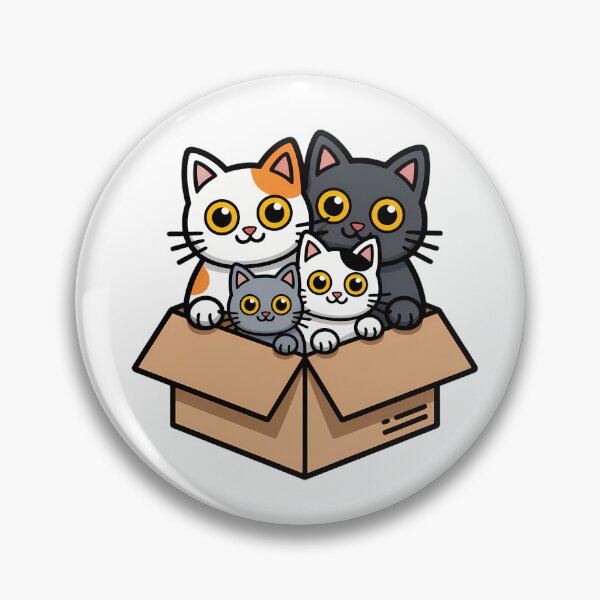 Item preview, Cute Cat Box Friends designed and sold by NiftyWrx.