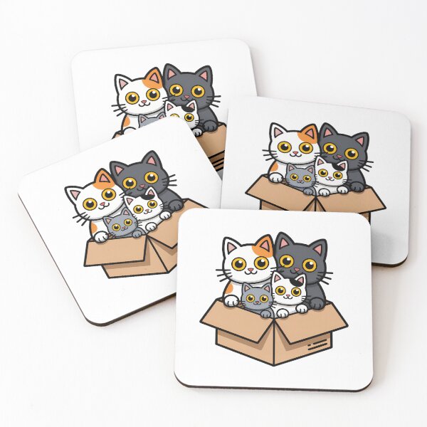 Item preview, Cute Cat Box Friends designed and sold by NiftyWrx.