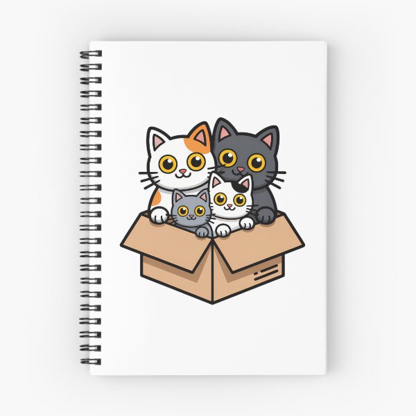 Item preview, Cute Cat Box Friends designed and sold by NiftyWrx.