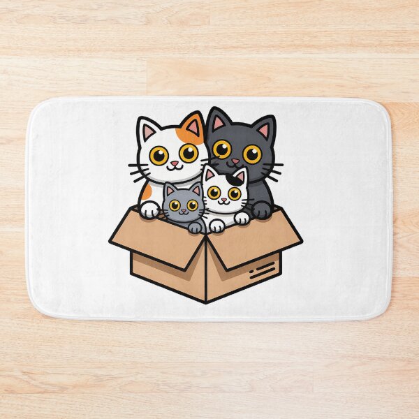 Item preview, Cute Cat Box Friends designed and sold by NiftyWrx.