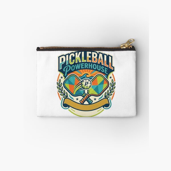 Item preview, Pickleball Powerhouse Retro Shield | Ace The Court Sports Aesthetic designed and sold by Wear Sculpt.