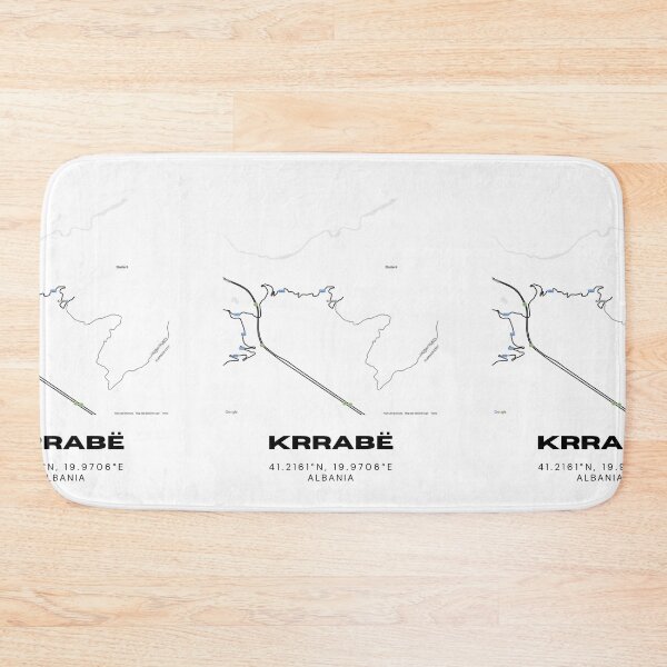 Item preview, Krrabë Minimalist Map Design | Albania Mountain Road Map Art designed and sold by RM-Journey.
