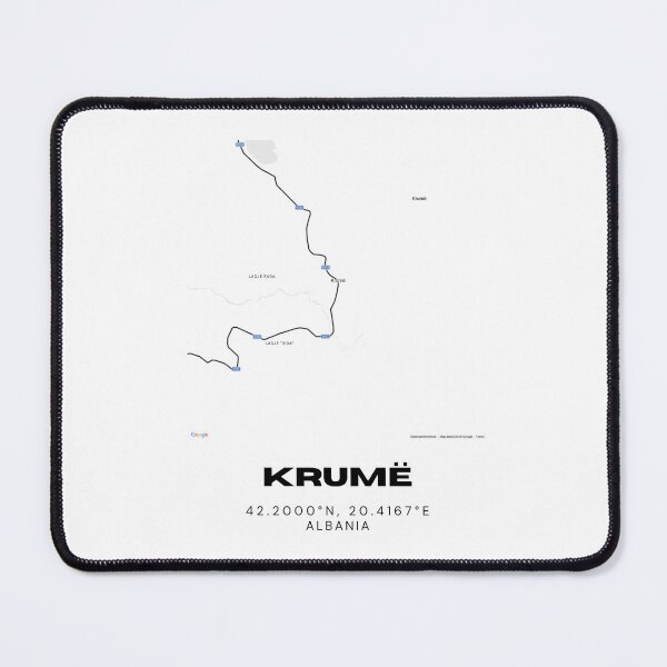 Item preview, Krumë Minimalist Map Design | Northern Albania Street Map Poster designed and sold by RM-Journey.