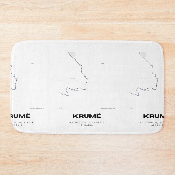 Item preview, Krumë Minimalist Map Design | Northern Albania Street Map Poster designed and sold by RM-Journey.