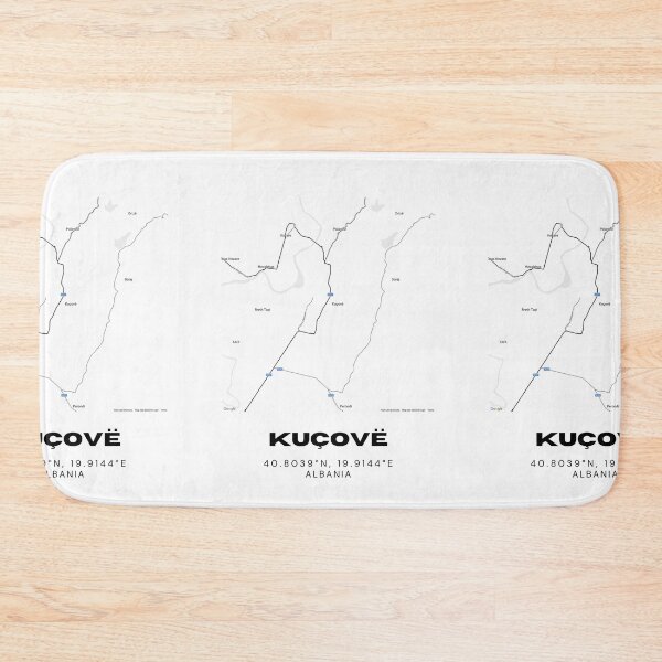 Item preview, Kuçovë Minimalist Map Design | Albania City Street Map Art designed and sold by RM-Journey.