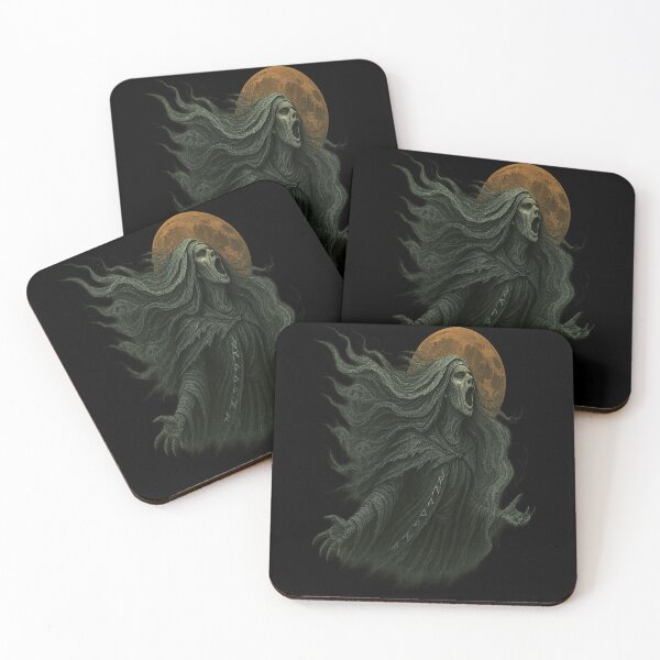 Item preview, Screaming Banshee Wraith Witch Blood Moon Runes designed and sold by Mythborn Saga.