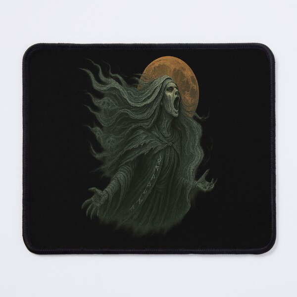 Item preview, Screaming Banshee Wraith Witch Blood Moon Runes designed and sold by Mythborn Saga.