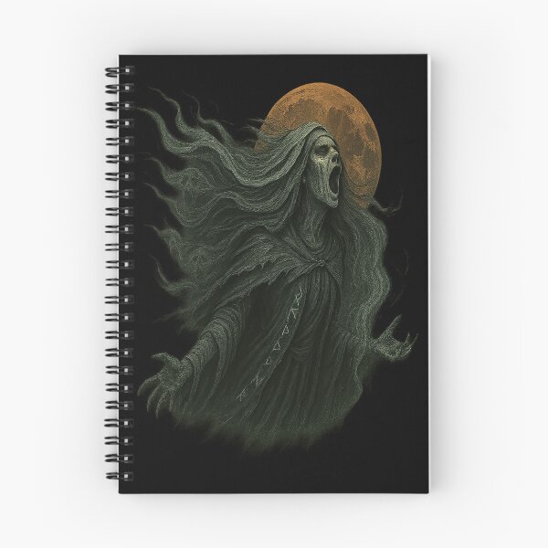 Item preview, Screaming Banshee Wraith Witch Blood Moon Runes designed and sold by Mythborn Saga.