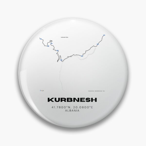 Item preview, Kurbnesh Minimalist Map Design | Albania Mining Town Map Art designed and sold by RM-Journey.