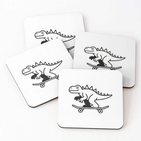 Item preview, Dino on a Skateboard designed and sold by NiftyWrx.