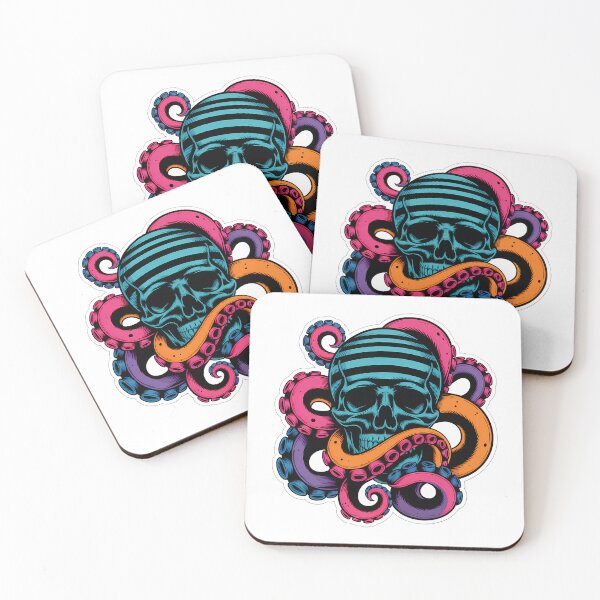 Item preview, Octopus Wrapped Skull Grunge Design designed and sold by NiftyWrx.