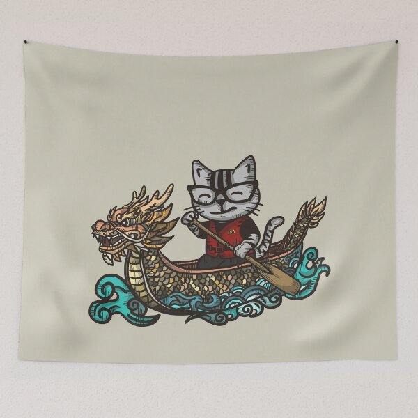 Item preview, Dragon Boat Festival Meowdel: Racing for Glory / 端午節龍舟喵：Meowdel 的榮耀競速 / 端午の節句 ドラゴンボート・ミャオ：栄光への競争 designed and sold by MeowdelStudio.