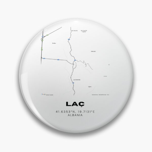 Item preview, Laç Minimalist Map Design | Albania Urban Street Map Art Print designed and sold by RM-Journey.