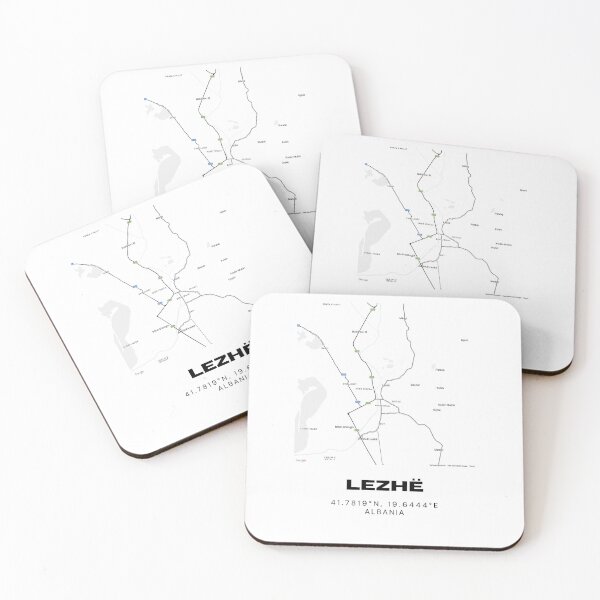 Item preview, Lezhë Minimalist Map Design | Albania Historic City Map Poster designed and sold by RM-Journey.