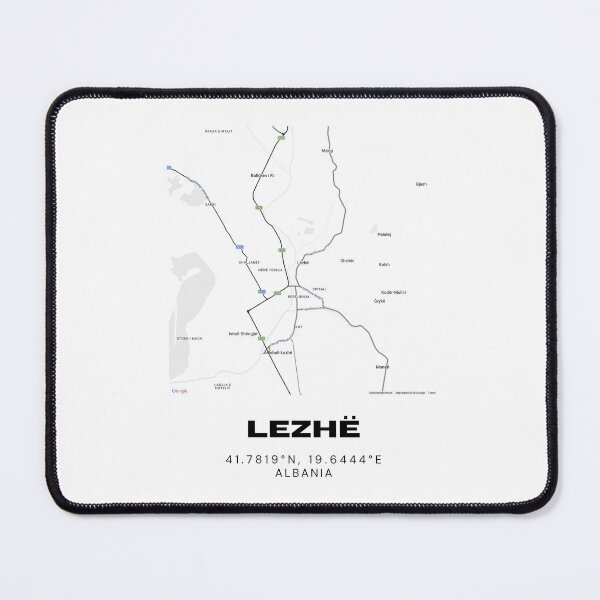 Item preview, Lezhë Minimalist Map Design | Albania Historic City Map Poster designed and sold by RM-Journey.
