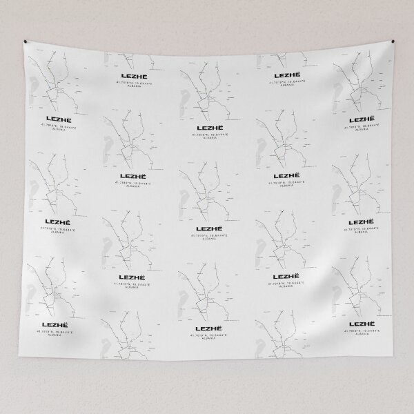 Item preview, Lezhë Minimalist Map Design | Albania Historic City Map Poster designed and sold by RM-Journey.