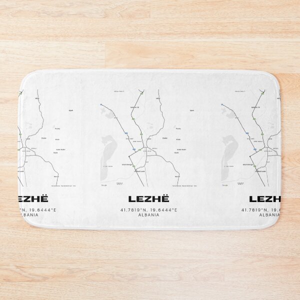 Item preview, Lezhë Minimalist Map Design | Albania Historic City Map Poster designed and sold by RM-Journey.