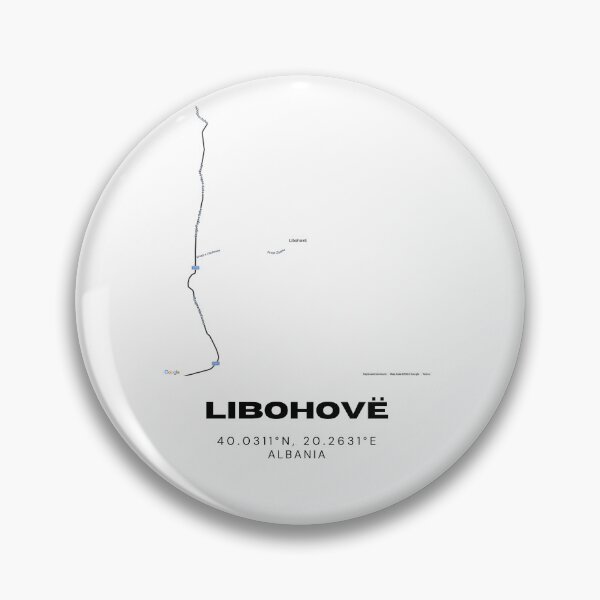 Item preview, Libohovë Minimalist Map Design | Albania Village Street Map Art designed and sold by RM-Journey.