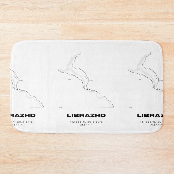 Item preview, Librazhd Minimalist Map Design | Albania Mountain City Map Art designed and sold by RM-Journey.