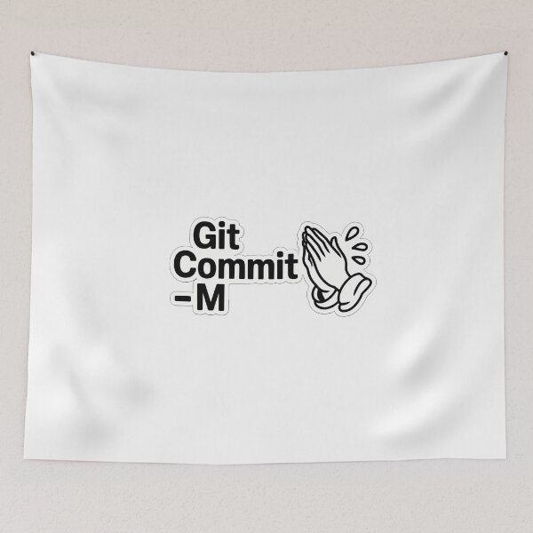 Item preview, Git Commit Prayer designed and sold by NiftyWrx.