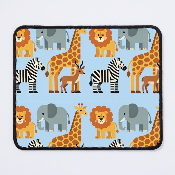 Item preview, Safari Animals in Blue designed and sold by Andrea Kreates.
