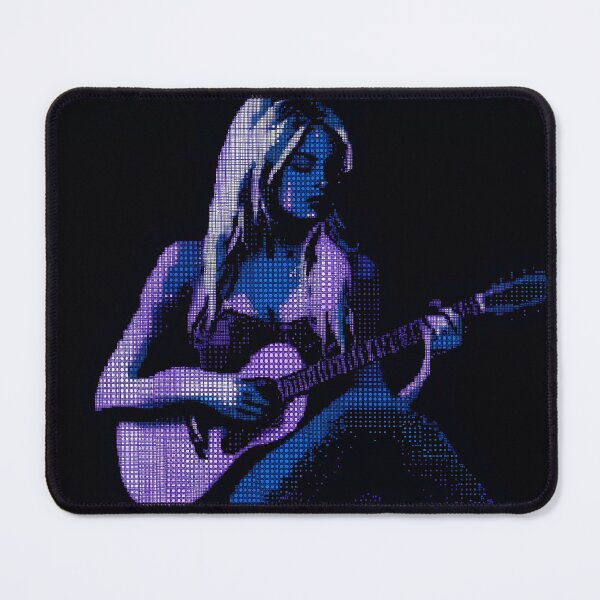 Item preview, Neon Halftone Guitarist Girl designed and sold by ClubVacay.
