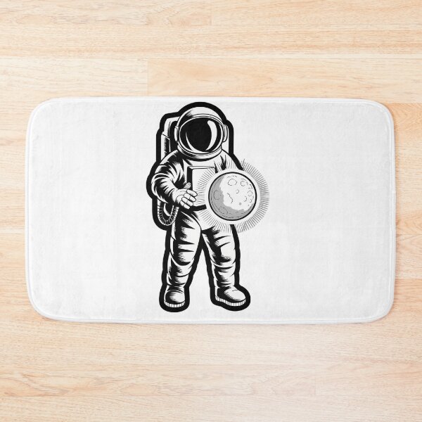Item preview, Astronaut & Glowing Moon Illustration designed and sold by NiftyWrx.