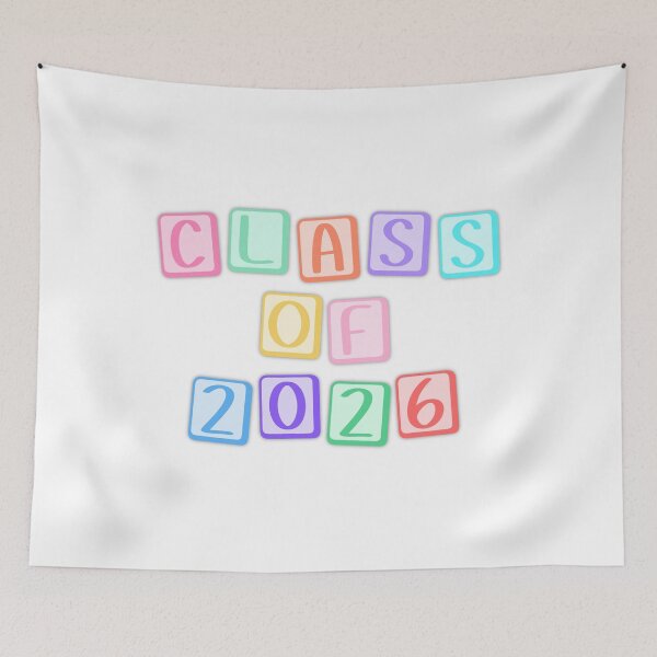 Item preview, Class of 2026 | Graduation Senior Pastel Block Letters Grad Design designed and sold by Nesstitches.