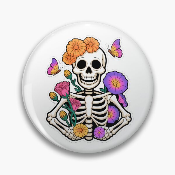 Item preview, Vibrant Dia de los Muertos Skeleton designed and sold by NiftyWrx.