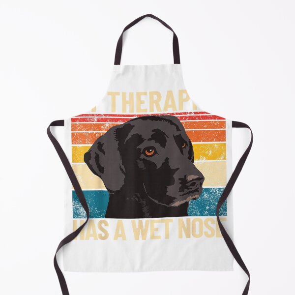Artikelvorschau, Mein Therapeut hat eine feuchte Nase – Retro-T-Shirt mit Labrador Retriever-Motiv entworfen und verkauft von SubStudio97.