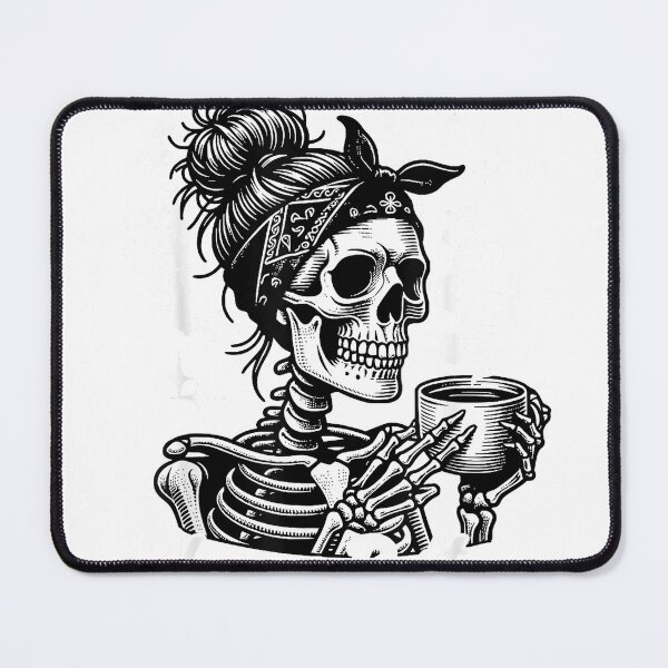Item preview, Never Better SkeletonFunny Woman Drinking Coffee Moon T-Shirt designed and sold by RKdrawings.