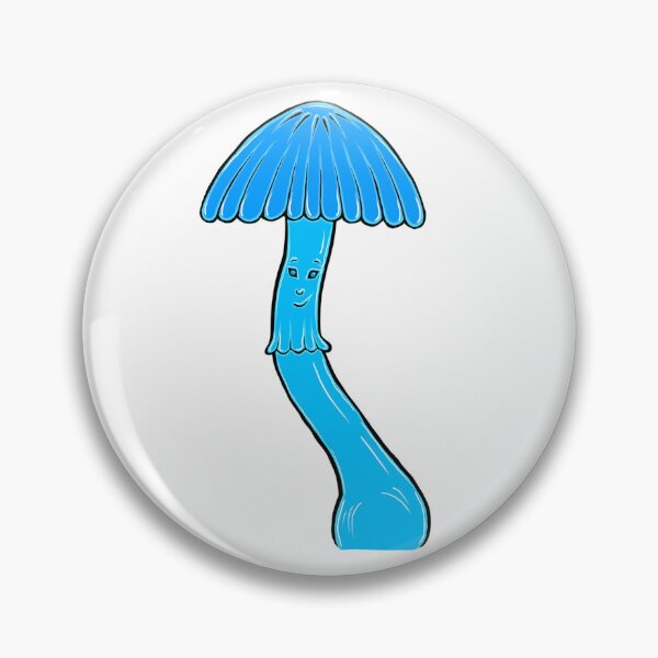Item preview, Sky blue mushroom designed and sold by Tessaracked.