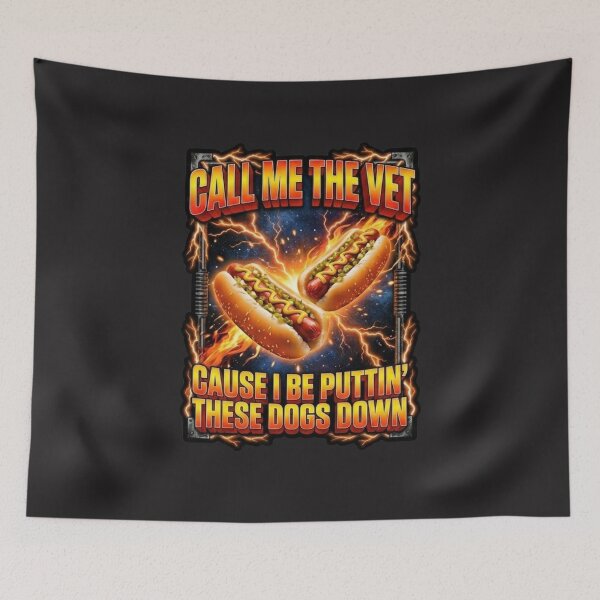 Item preview, Call Me The Vet Funny Hot Dog Shirt | 90s Streetwear Graphic Tee | Meme Humor Aesthetic designed and sold by MS Pod Studio.