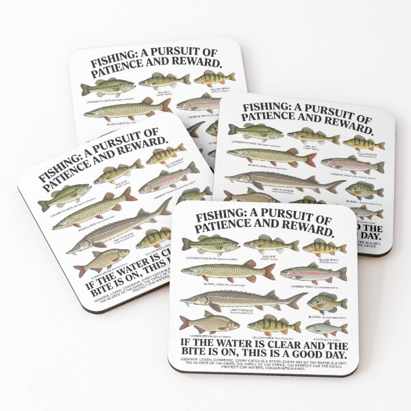 Item preview, Fishing: A Pursuit of Patience - Vintage Fish Guide designed and sold by By Dana Studio.