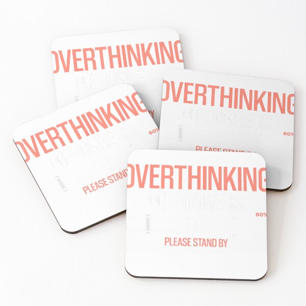 Item preview, Overthinking In Progress Funny Social Anxiety T-Shirt designed and sold by SubStudio97.