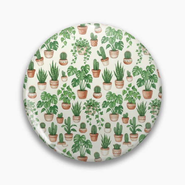 Item preview, Plant Parent Watercolor Houseplant Pots Seamless Pattern designed and sold by Inkworksbyshery.