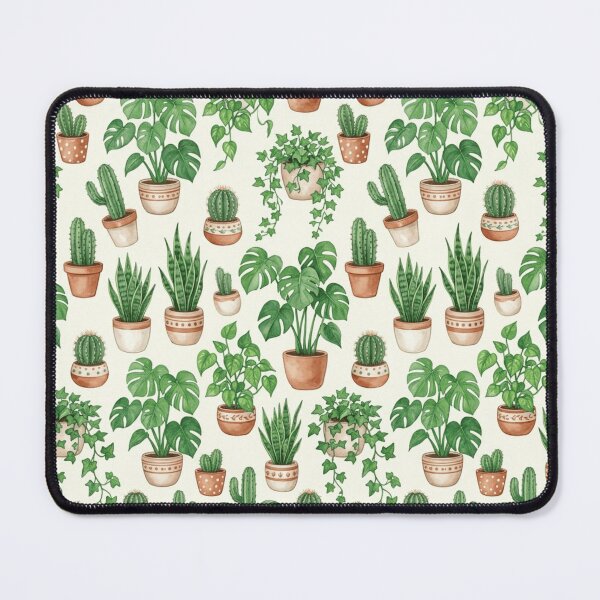 Item preview, Plant Parent Watercolor Houseplant Pots Seamless Pattern designed and sold by Inkworksbyshery.