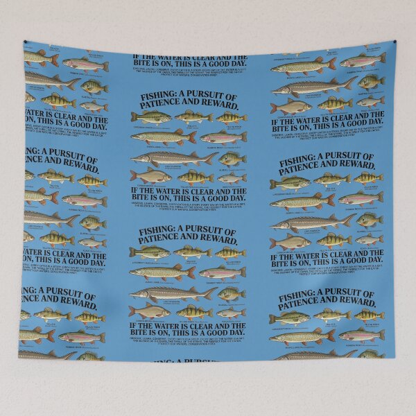 Item preview, Fishing: A Pursuit of Patience - Vintage Fish Guide designed and sold by By Dana Studio.