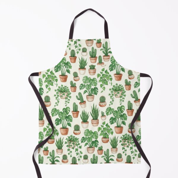 Item preview, Plant Parent Watercolor Houseplant Pots Seamless Pattern designed and sold by Inkworksbyshery.