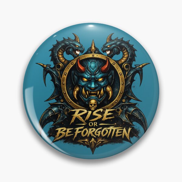 Item preview, Rise or Be Forgotten Oni Demon Mask Gothic Streetwear Design designed and sold by madmattx.