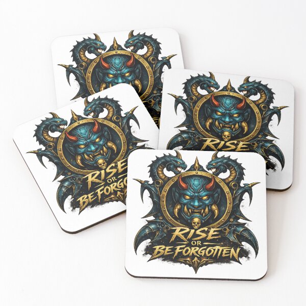 Item preview, Rise or Be Forgotten Oni Demon Mask Gothic Streetwear Design designed and sold by madmattx.
