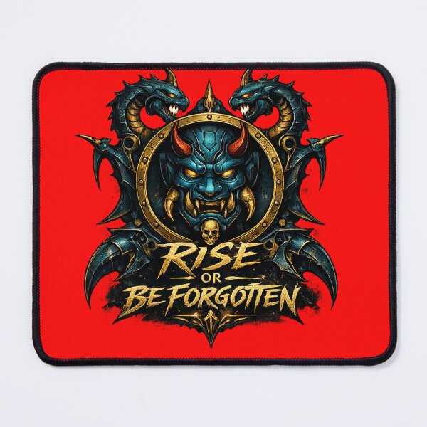 Item preview, Rise or Be Forgotten Oni Demon Mask Gothic Streetwear Design designed and sold by madmattx.