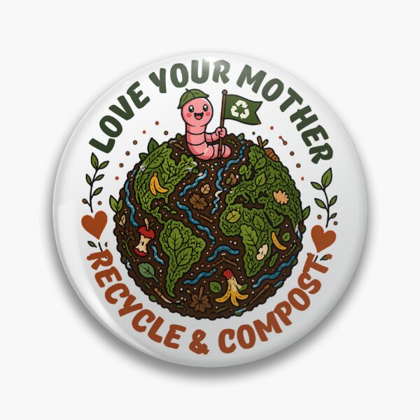 Item preview, Love Your Mother Recycle Compost Happy Worm Environment designed and sold by chattsuede.