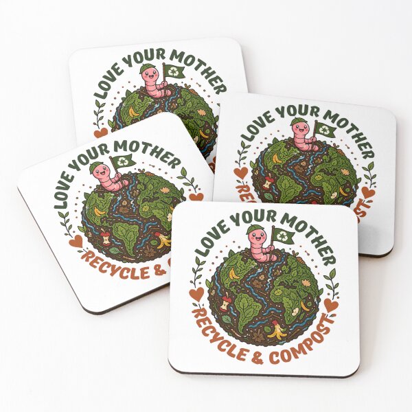 Item preview, Love Your Mother Recycle Compost Happy Worm Environment designed and sold by chattsuede.