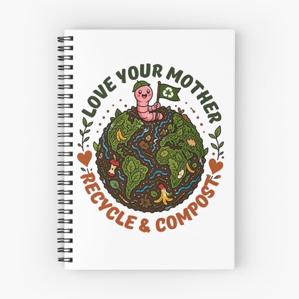 Item preview, Love Your Mother Recycle Compost Happy Worm Environment designed and sold by chattsuede.