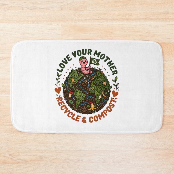 Item preview, Love Your Mother Recycle Compost Happy Worm Environment designed and sold by chattsuede.